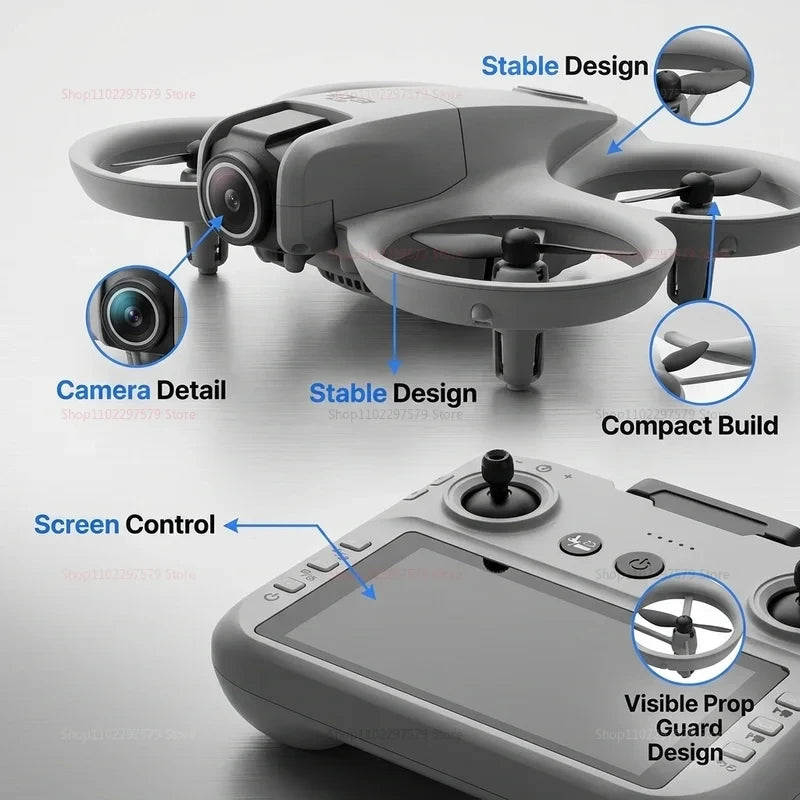 GT3 Max Foldable Drone — HD Camera, Stable Flight, Beginner-Friendly