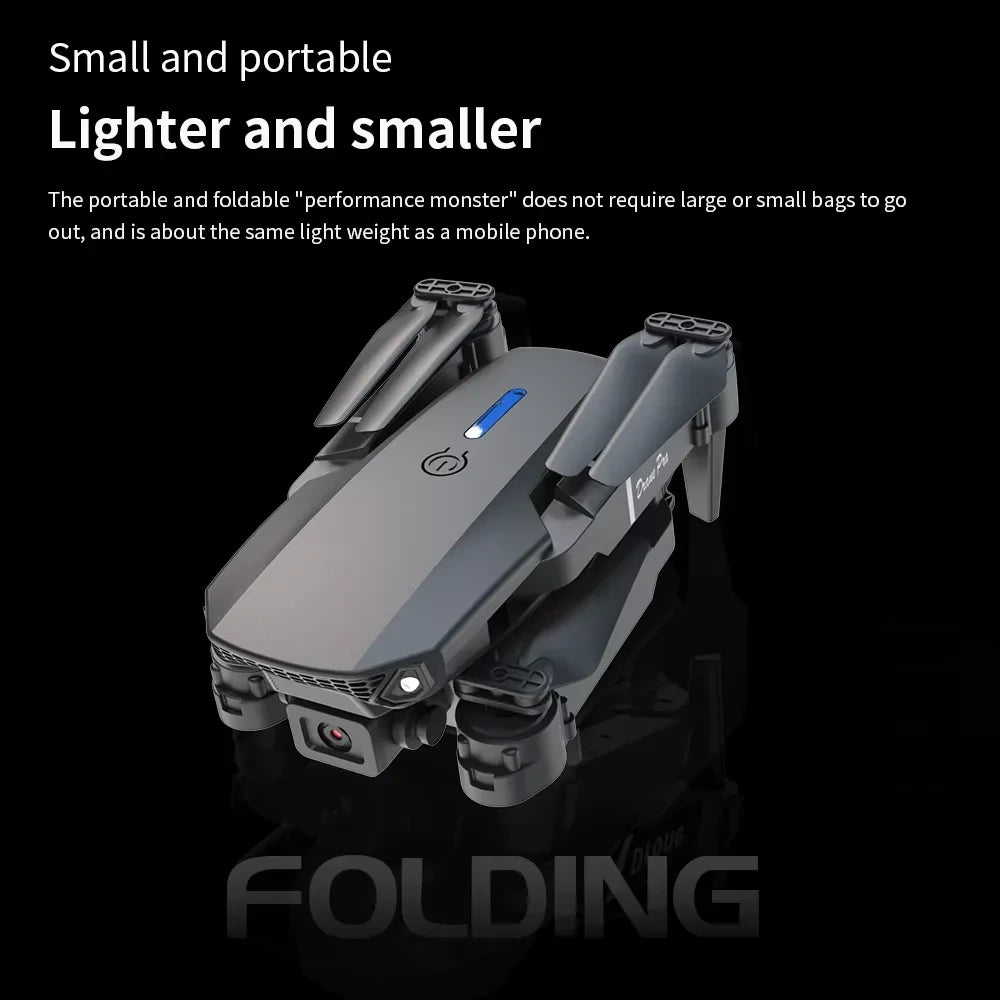 Foldable HD Camera Drone — Smooth Aerial Shots, Easy to Fly