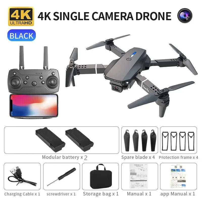 Foldable HD Camera Drone — Smooth Aerial Shots, Easy to Fly