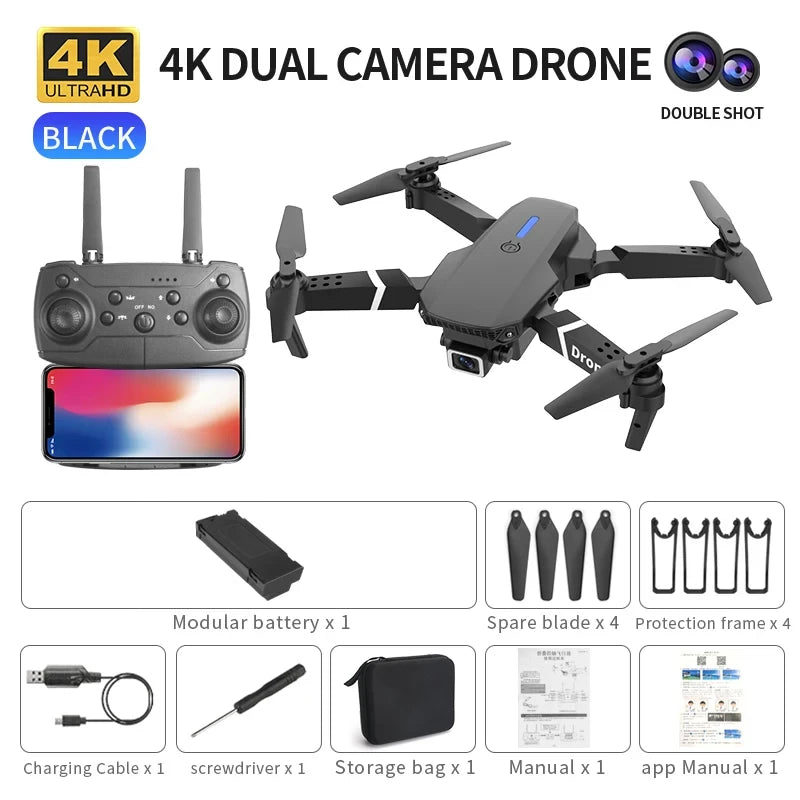 Foldable HD Camera Drone — Smooth Aerial Shots, Easy to Fly