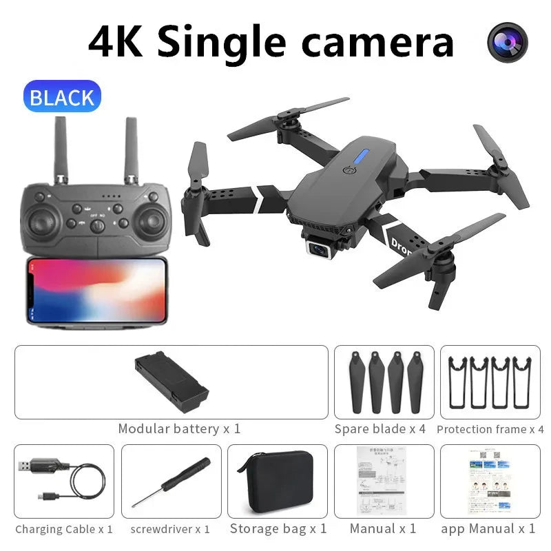 Foldable HD Camera Drone — Smooth Aerial Shots, Easy to Fly