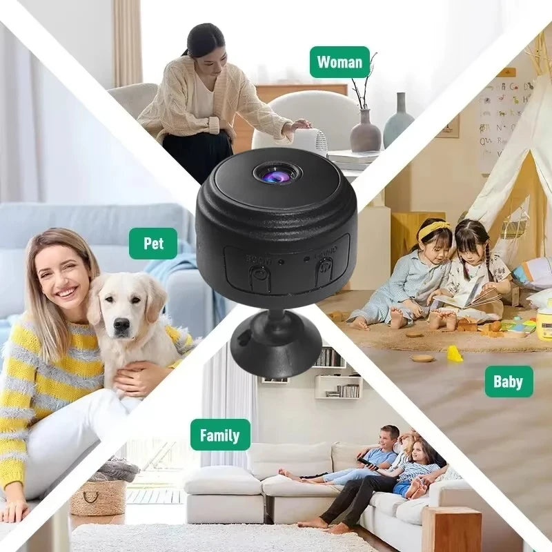 Wireless Smart Home Security Camera — HD, Two-Way Audio & Night Vision