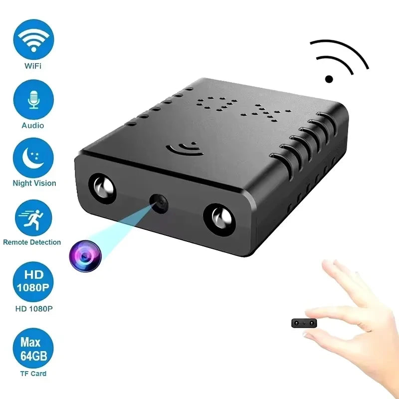 Mini WiFi Security Camera — 360° HD Monitoring, Live View Anywhere
