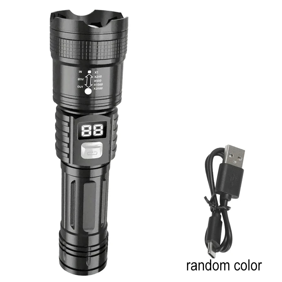 Super Bright Rechargeable LED Flashlight — 5 Modes, USB Charging