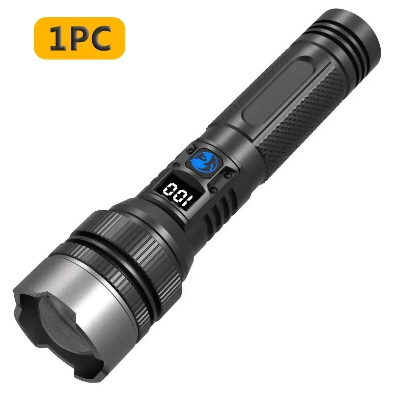 Super Bright Rechargeable LED Flashlight — 5 Modes, USB Charging