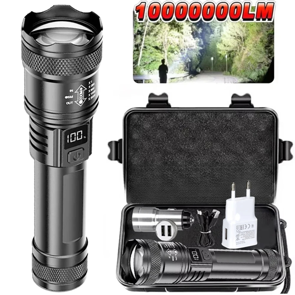 Super Bright Rechargeable LED Flashlight — 5 Modes, USB Charging