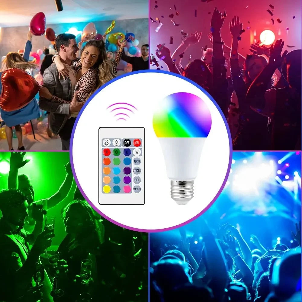 Multicolor Dimmable RGB LED Bulb — Set the Mood with 16M Colors