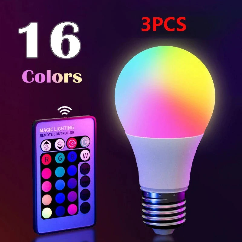 Multicolor Dimmable RGB LED Bulb — Set the Mood with 16M Colors