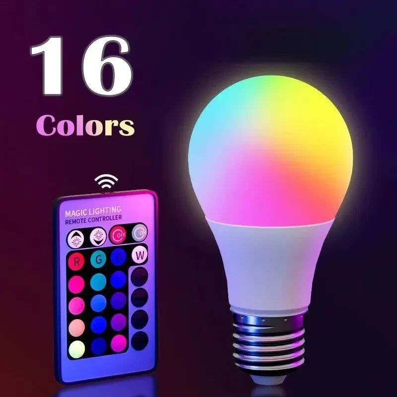 Multicolor Dimmable RGB LED Bulb — Set the Mood with 16M Colors