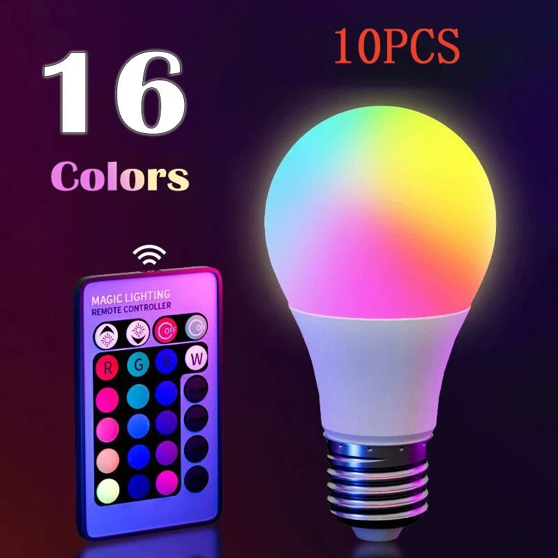Multicolor Dimmable RGB LED Bulb — Set the Mood with 16M Colors