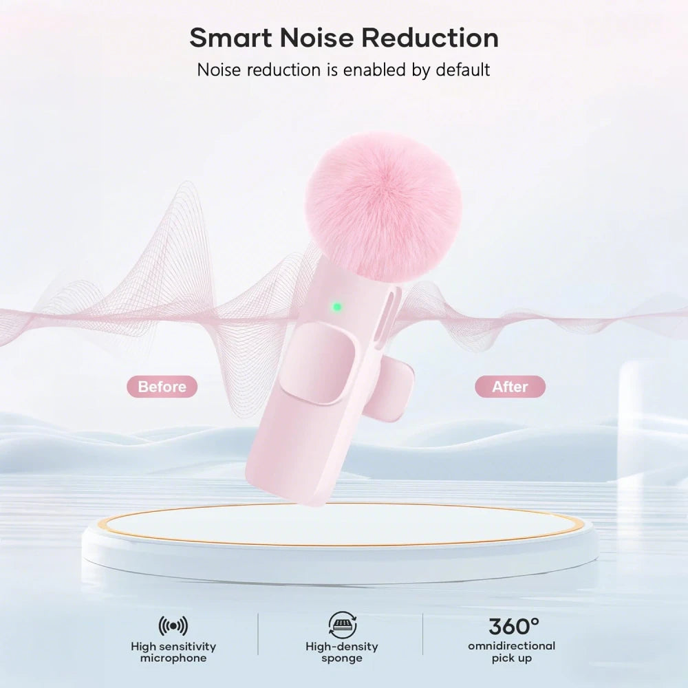 Clip-On Wireless Lavalier Mic for USB-C — Crystal Clear Audio, No Lag