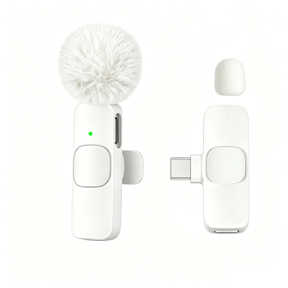 Clip-On Wireless Lavalier Mic for USB-C — Crystal Clear Audio, No Lag