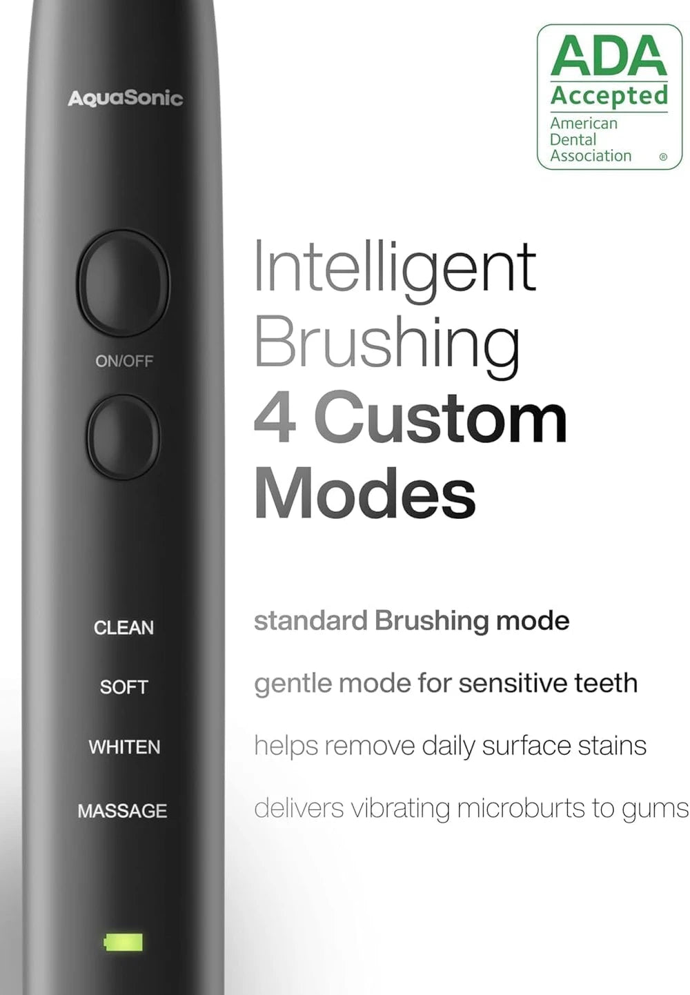 Aquasonic Black Series Electric Toothbrush