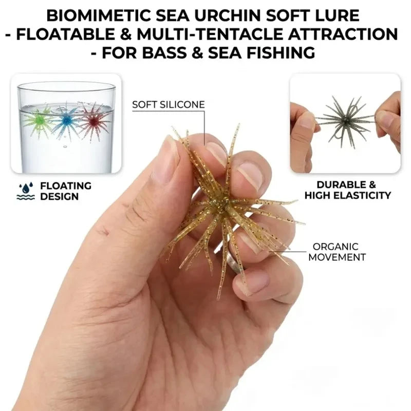 Soft Silicone Sea Urchin Fishing Lure