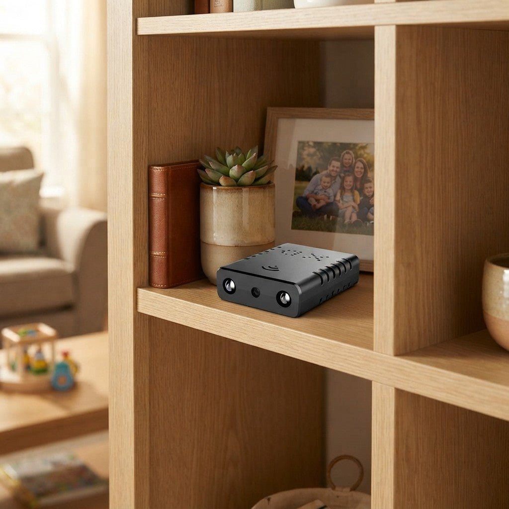 Mini WiFi Security Camera — 360° HD Monitoring, Live View Anywhere